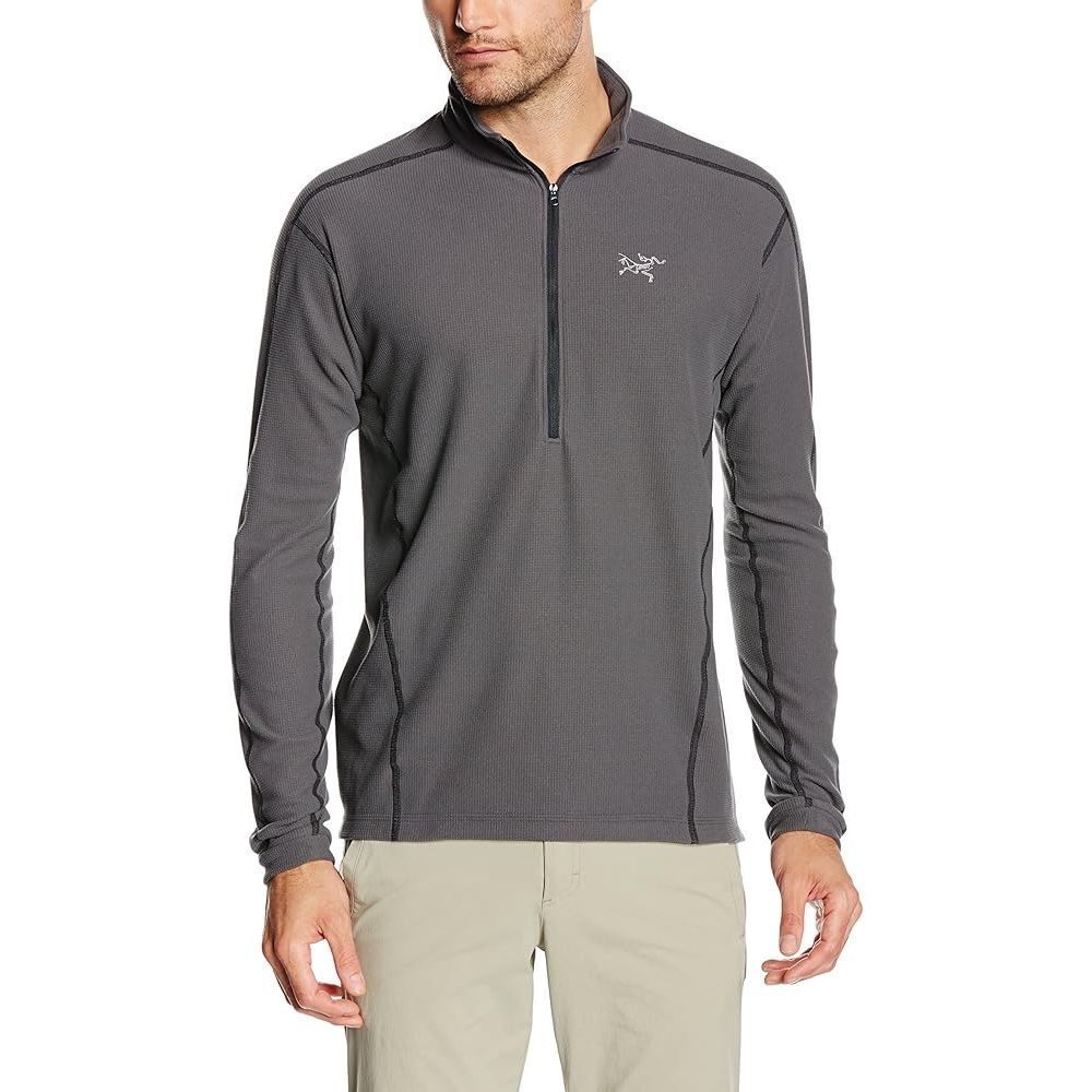 Arc'teryx Arcteryx Delta LT Zip Mens Large Gray Pull Over 1/4 Zip Long Sleeve